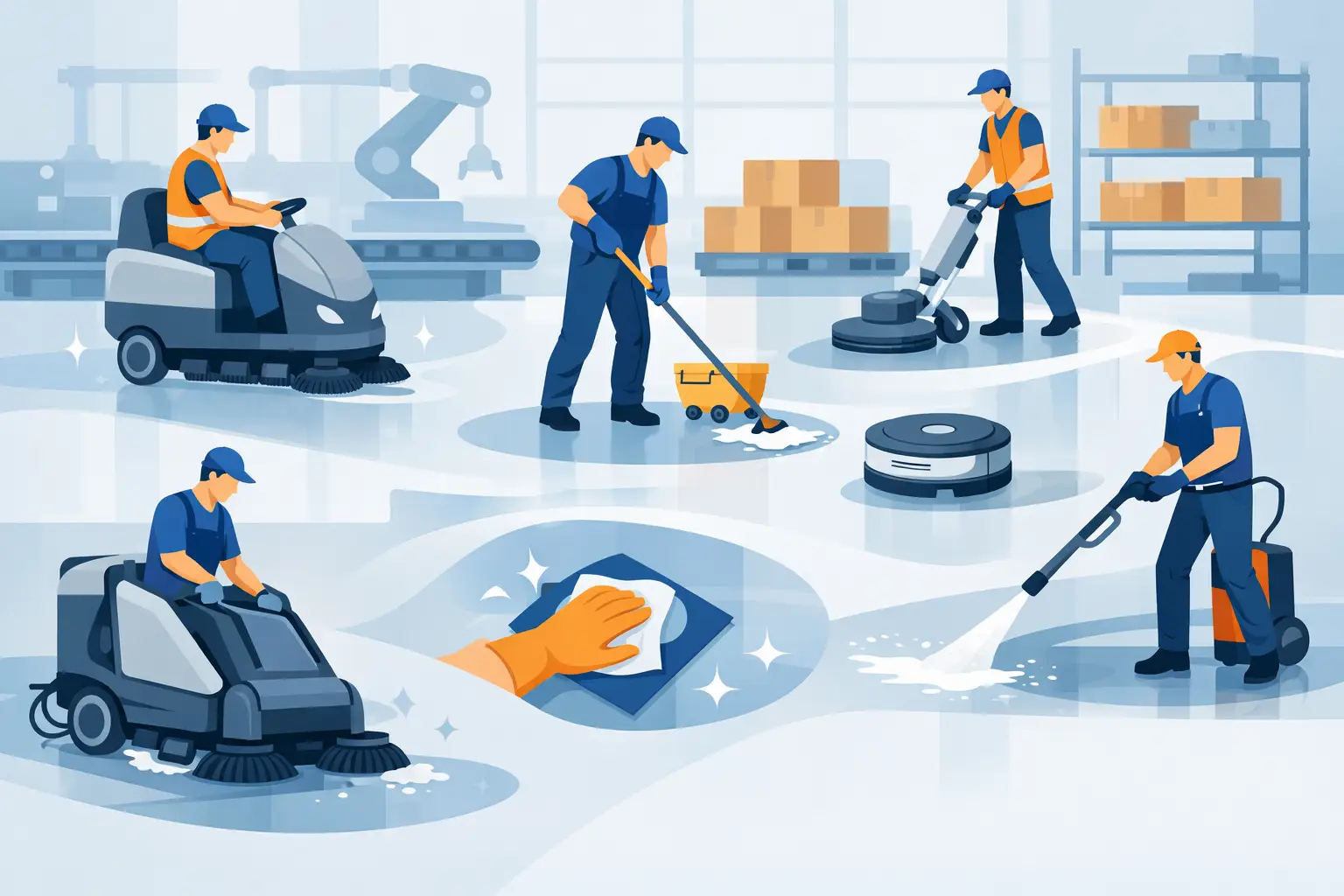 7 Factory Floor Cleaning Methods That Work