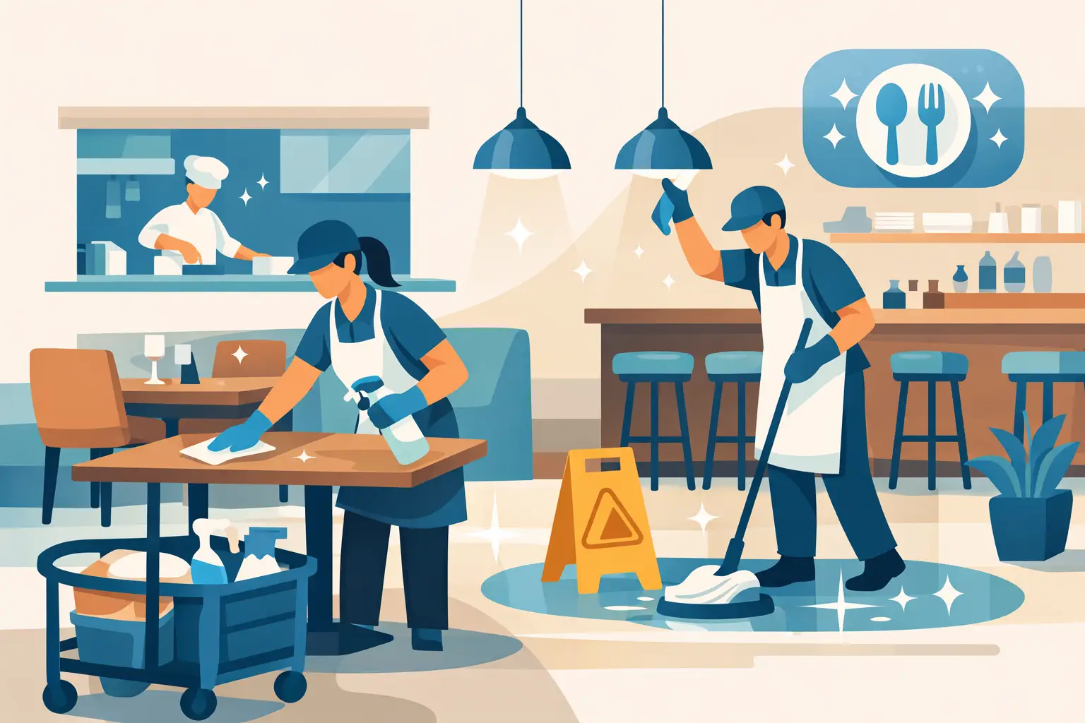 Restaurant Cleaning Example for Daily Hygiene
