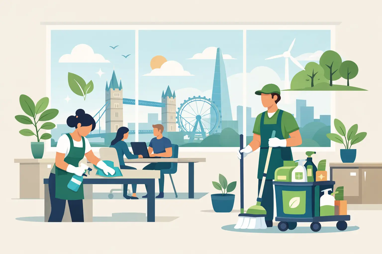 Eco Friendly Office Cleaning for London Teams