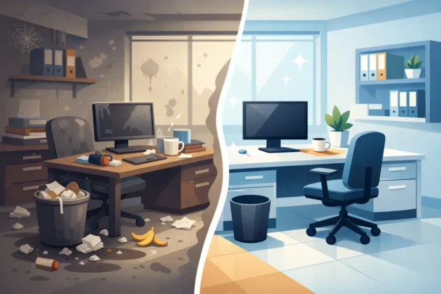 Office Deep Clean Before and After Results