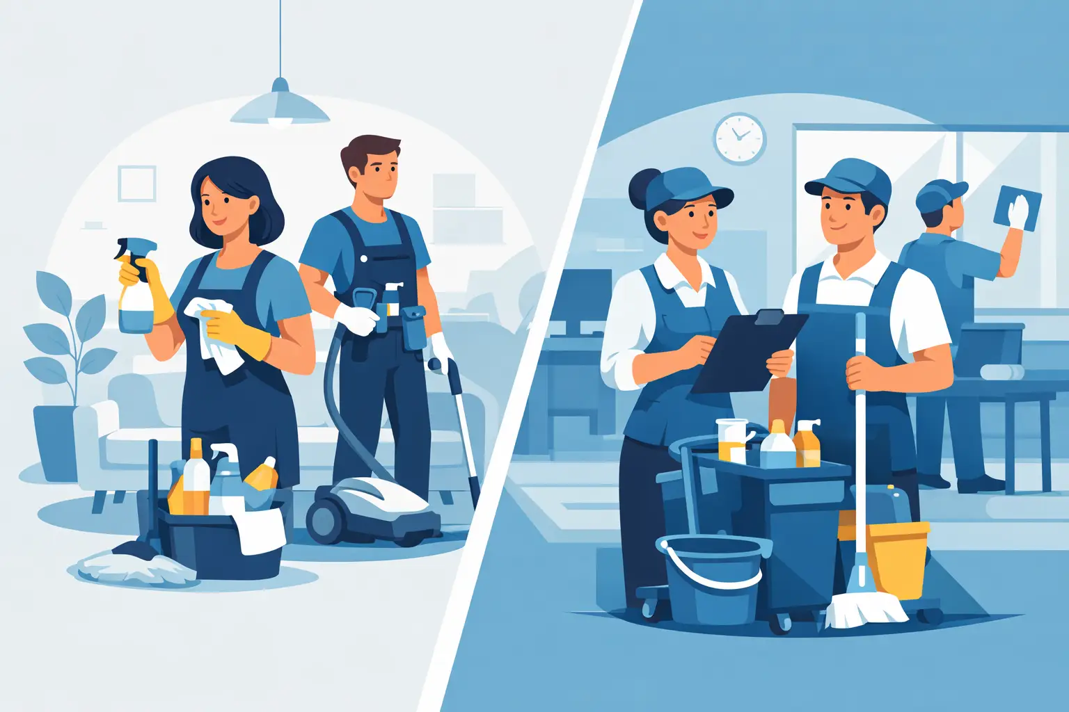 Professional Cleaners vs Agency Cleaners