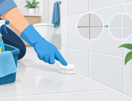How to Clean Bathroom Grout Without Damaging Tiles