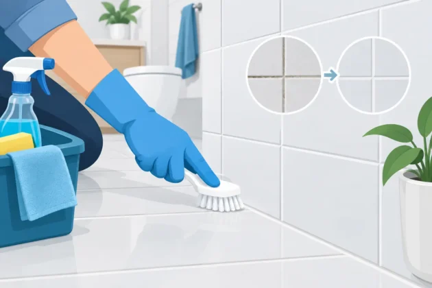 How to Clean Bathroom Grout Without Damaging Tiles